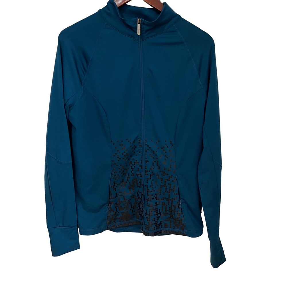 Nova blue long sleeve zipper up jacket size XL